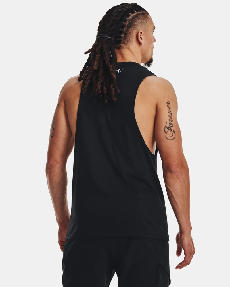UNDER ARMOUR Black Men's Project Rock Iron Muscle Tank Top for Men | Best Price UAE